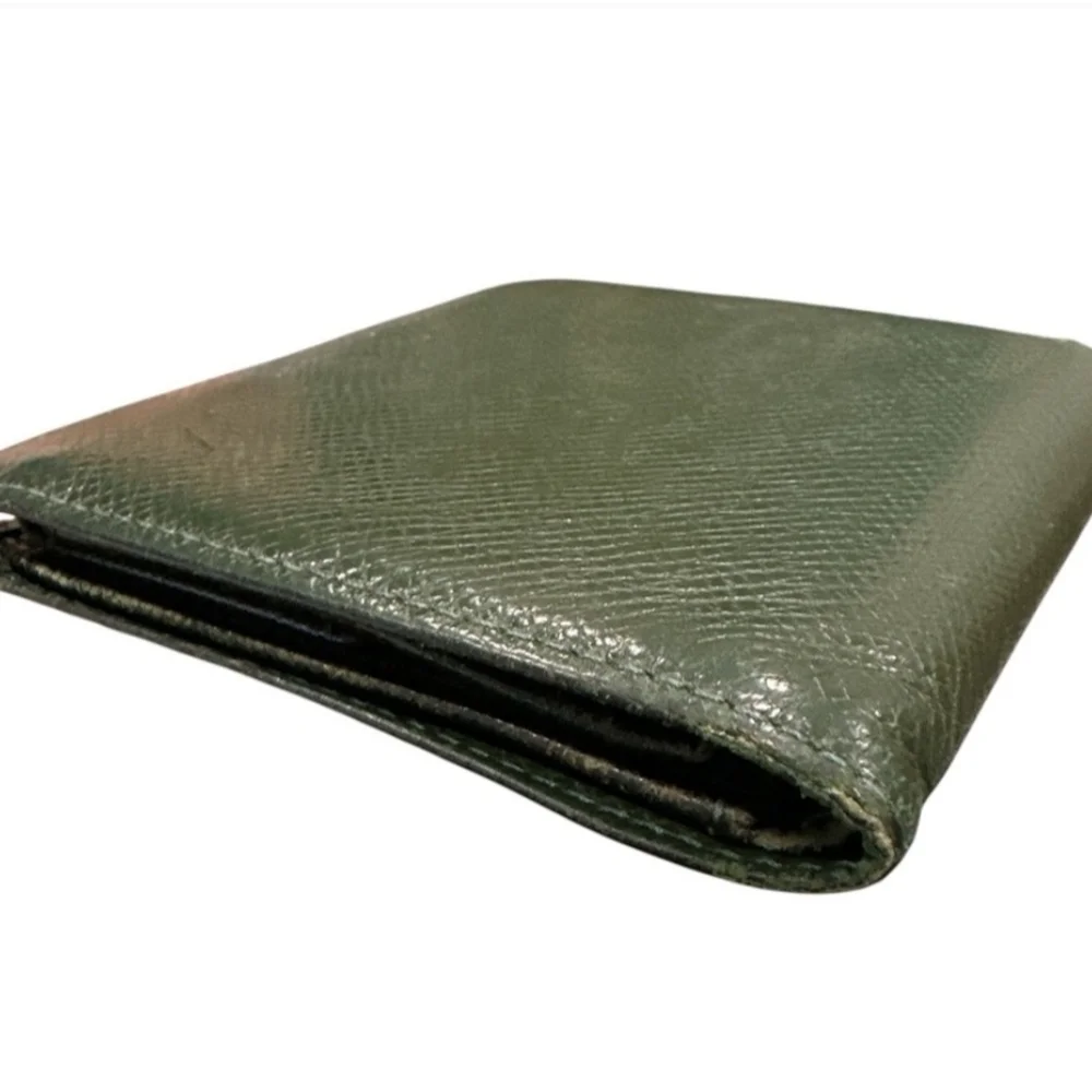 Louis Vuitton Unisex Leather Wallet W Coin Pouch Forest Green